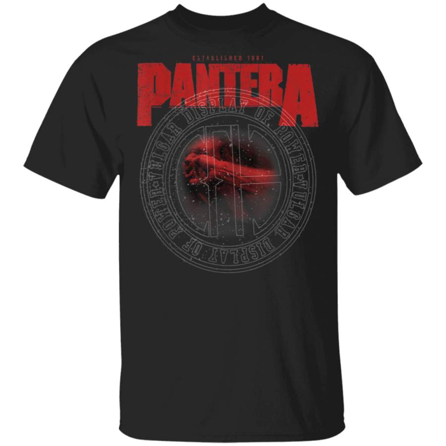 Pantera Official Vulgar Display of Power Circle TShirt