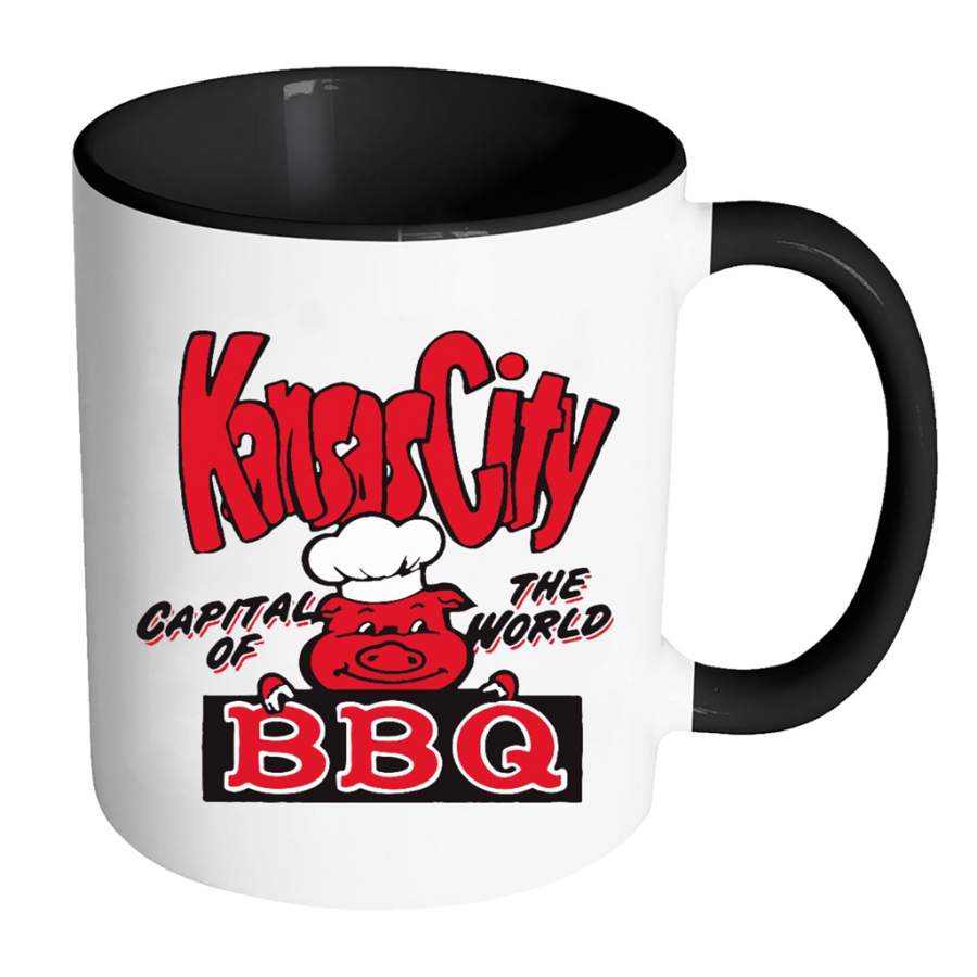 Kansas City Capital Of The World BBQ W – Full-Wrap Coffee Colors Accent Mug