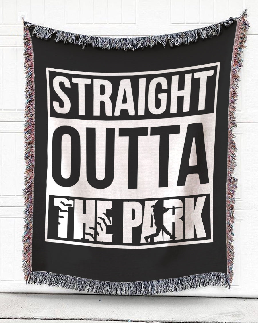 Woven Throw For Kids Birthday Gift, Straight Outta The Park, Cotton Blanket