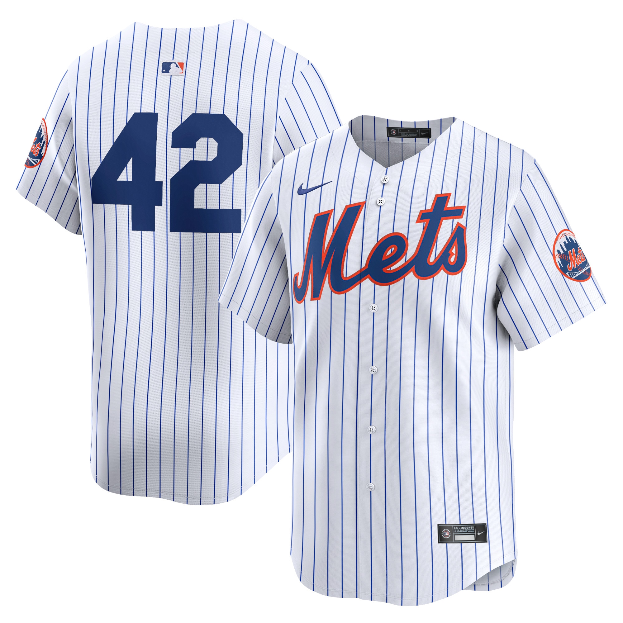 New York Mets 2024 Jackie Robinson Day Home Limited Jersey  White