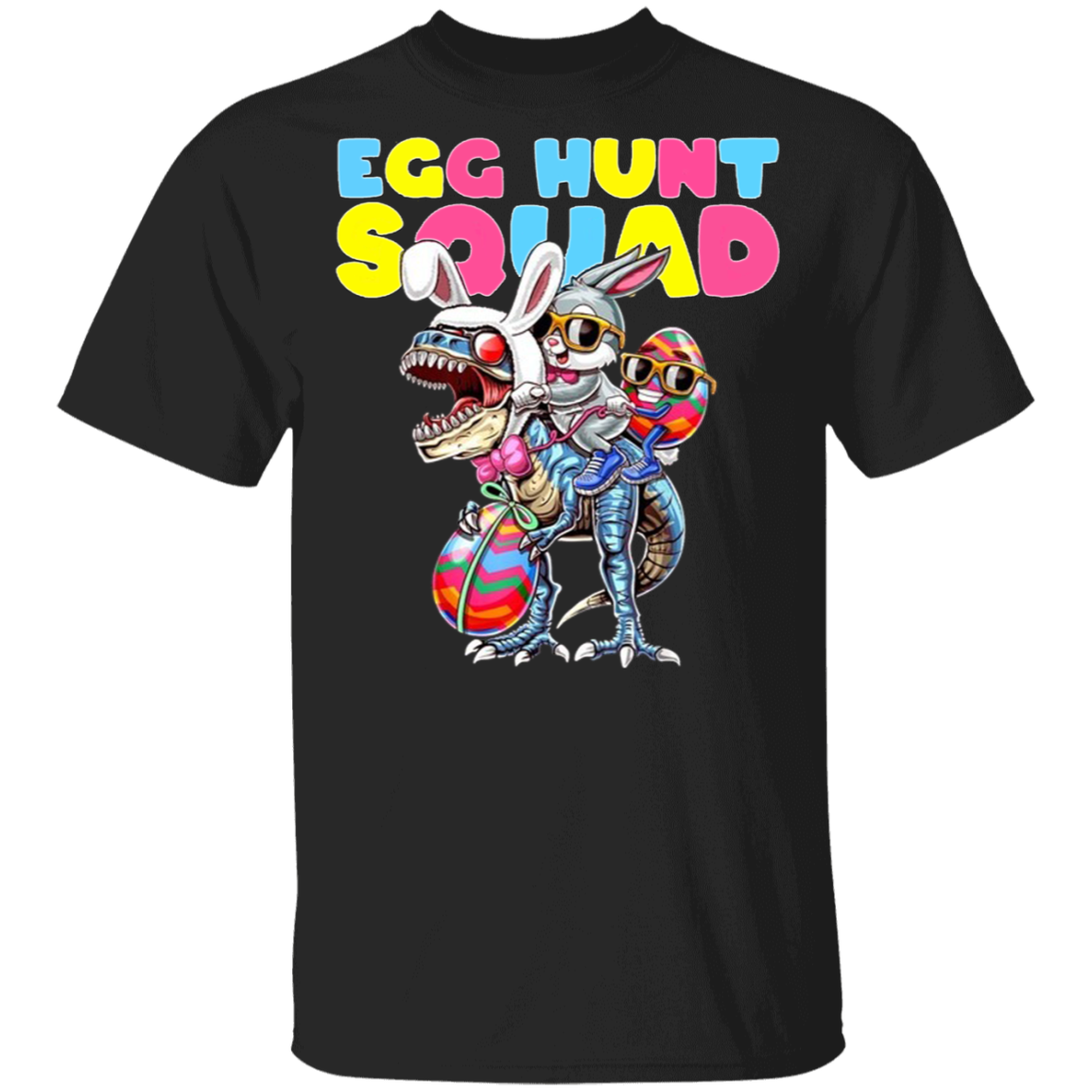 T-rex Bunny Egg Hunt Squad Shirt Funny Cute Easter Gift For Teens For Dinosaur Lovers