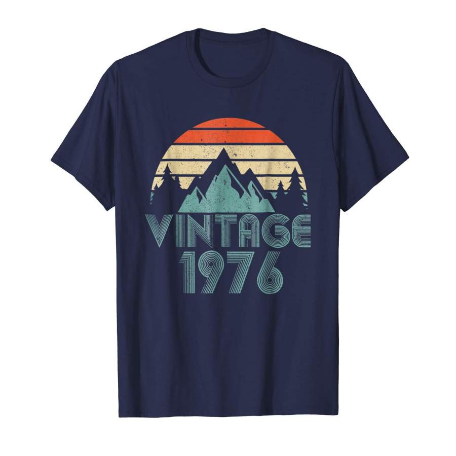 1976 T-Shirt Vintage 42nd Birthday day Gift