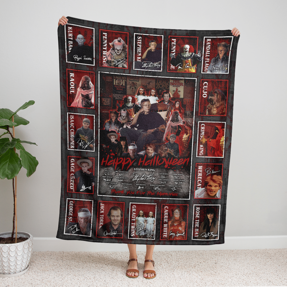 All Stephen King Horror Movies Characters Blanket