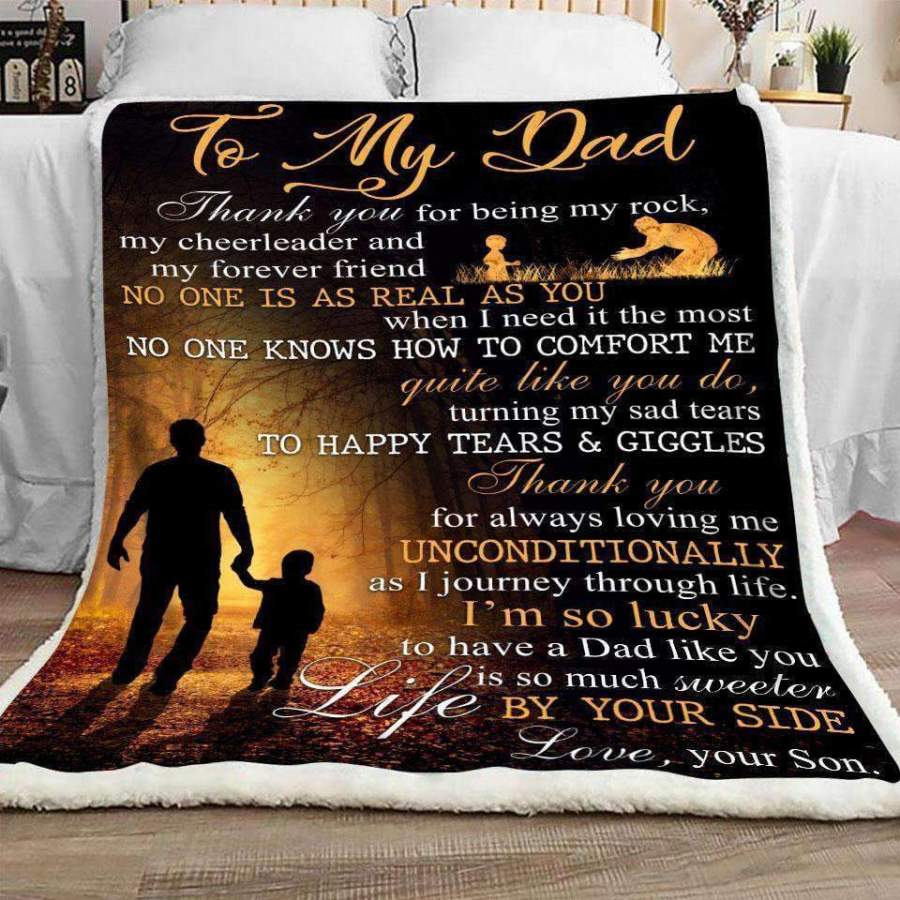 Blanket To My Dad Thanks For Being My Rock