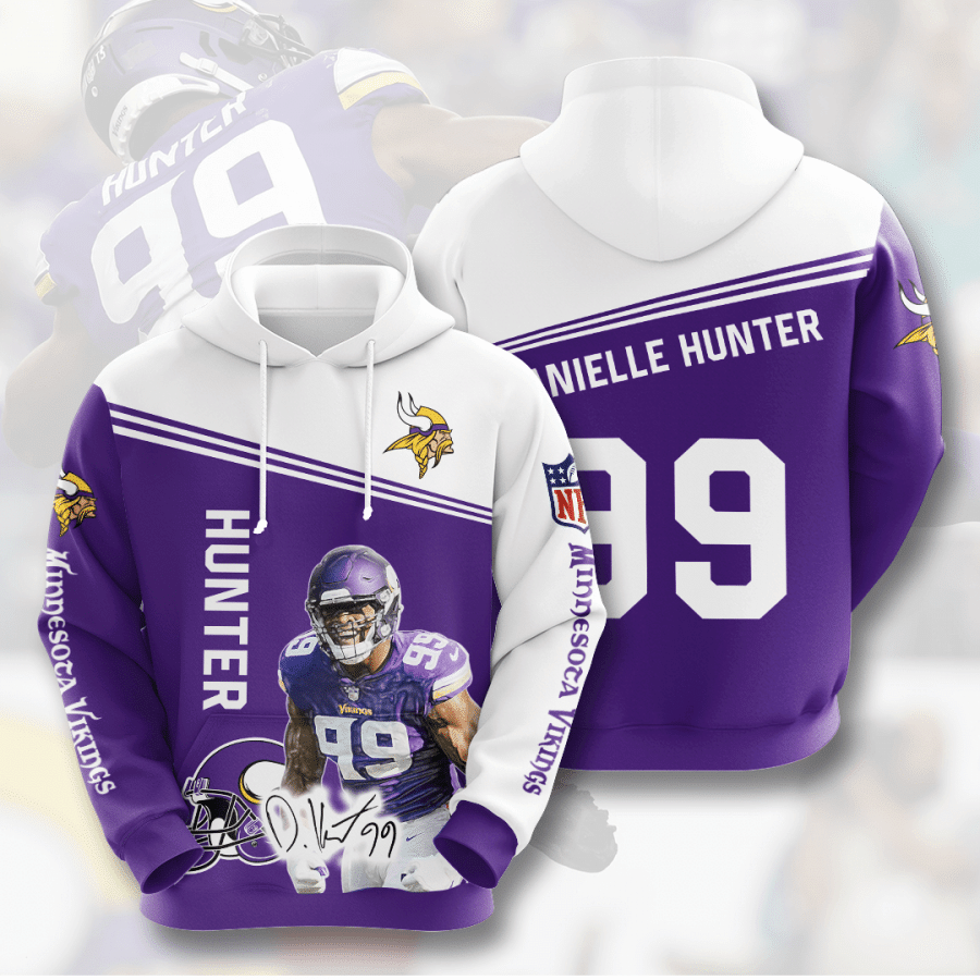 Danielle Hunter Minnesota Vikings Minnesota Vikings 56 Unisex 3D Hoodie Gift For Fans