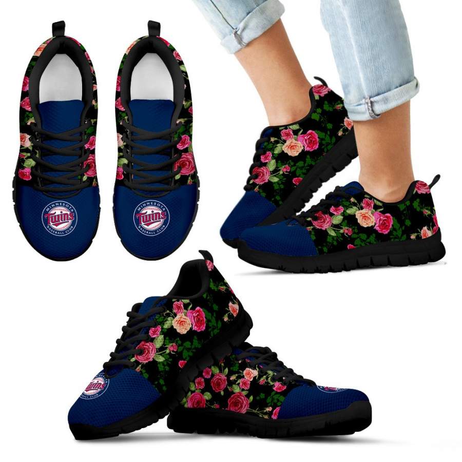 Vintage Floral Minnesota Twins Sneakers