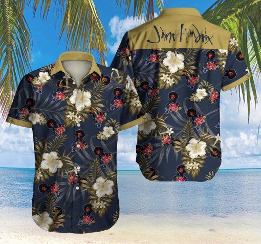 Jimi Hendrix Hawaiian Shirts For Men Ha91100