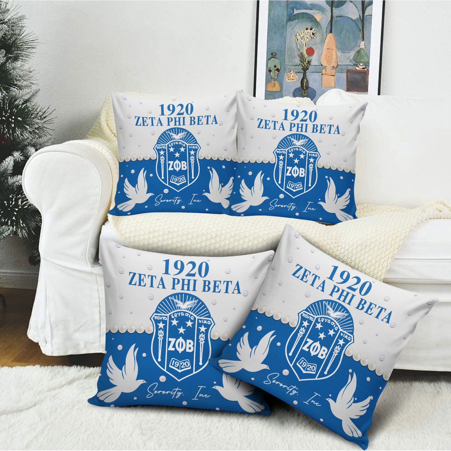 Zeta Phi Beta 3D Pillow Case