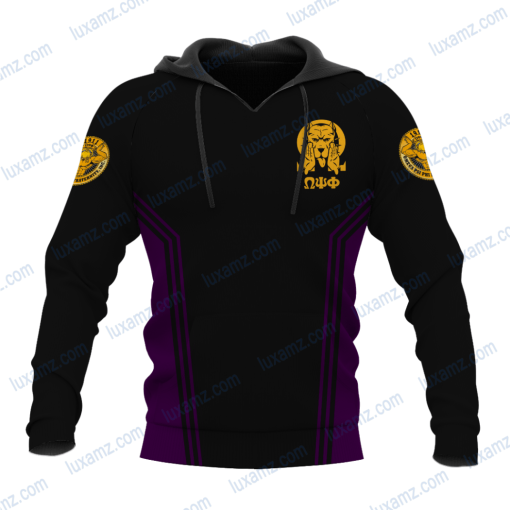 Omega Psi Phi Dog Logo Psi Hand Symbol 1911 Fraternity Inc Purple Color Hoodie Shirt