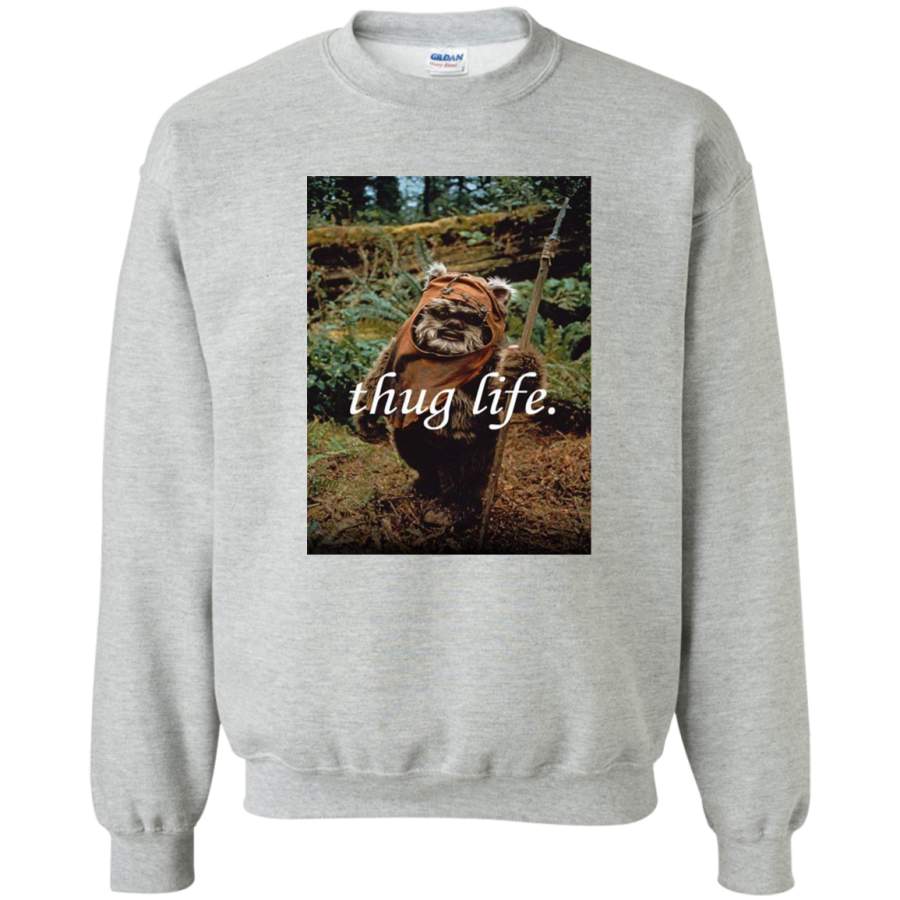 AGR Ewok Thug Life Crewneck Pullover Sweatshirt