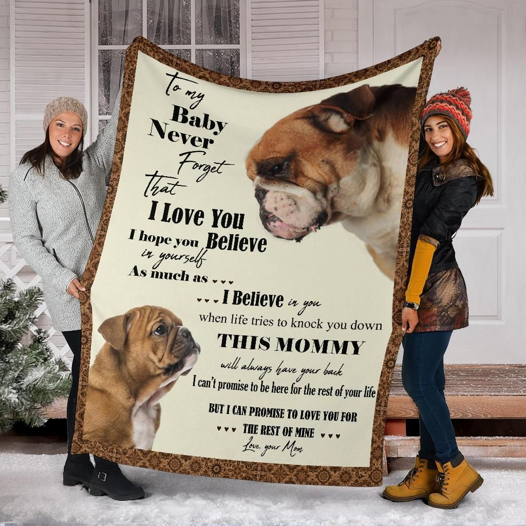 English Bulldog Blanket, Christmas Gift, Dog Lover Blanket