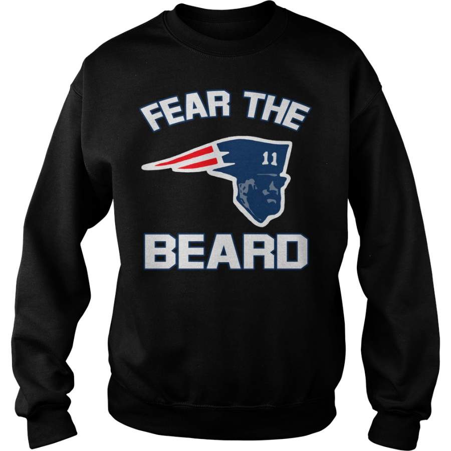 Fear the beard New England Patriots Sweatshirt