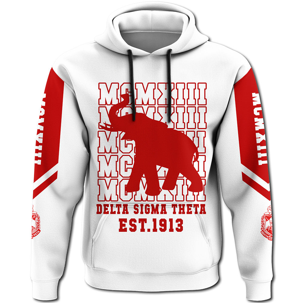 Sorority Hoodie – Delta Sigma Theta Mcmxiii White Hoodie