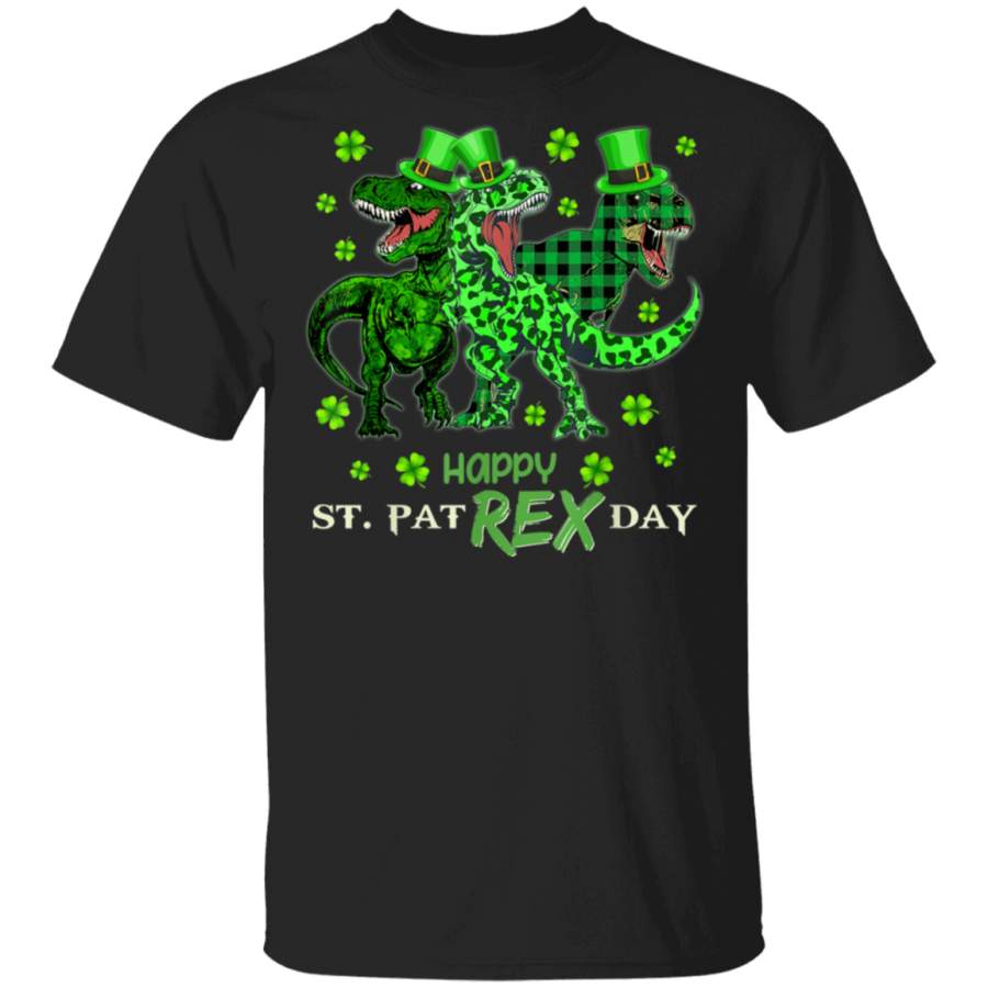 St Patricks HAPPY ST PAT-REX DAY Gift for Dinosaurs lover T Shirt