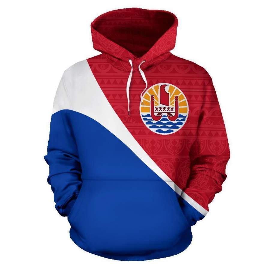 Tahiti French Polynesia All Over Hoodie – Split Style NVD1201