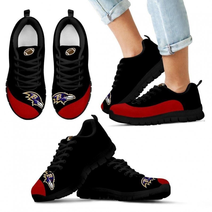 Valentine Love Red Colorful Baltimore Ravens Sneakers #782