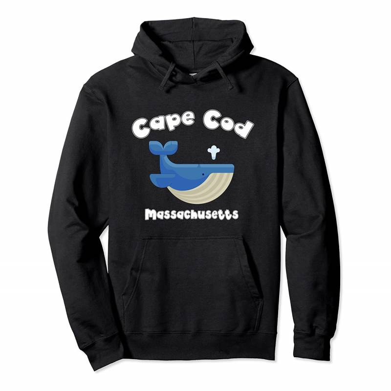 Fun Cape Cod Massachusetts Whale Pullover Hoodie, T Shirt, Sweatshirt