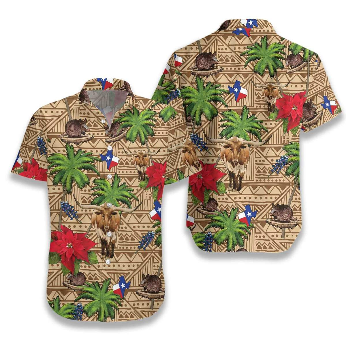 Texas Insignia Hawaii Shirt Unisex Adult Ha11855