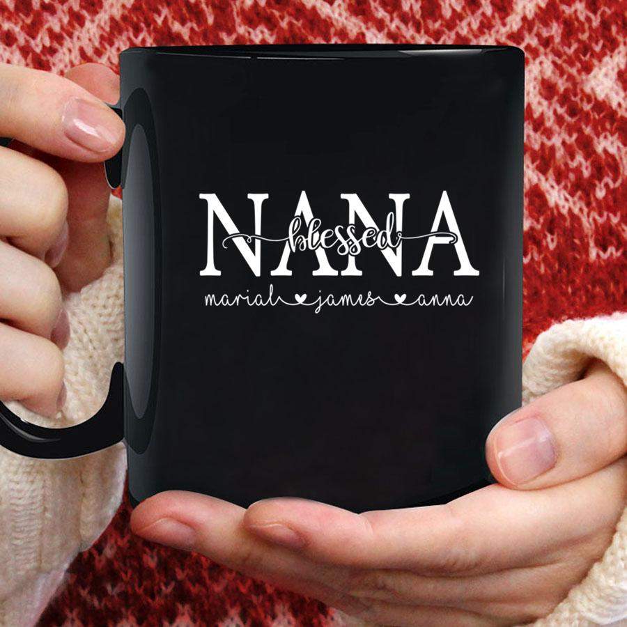 Pamaheart Personalized Blessed Nana T – Shirt  Mug