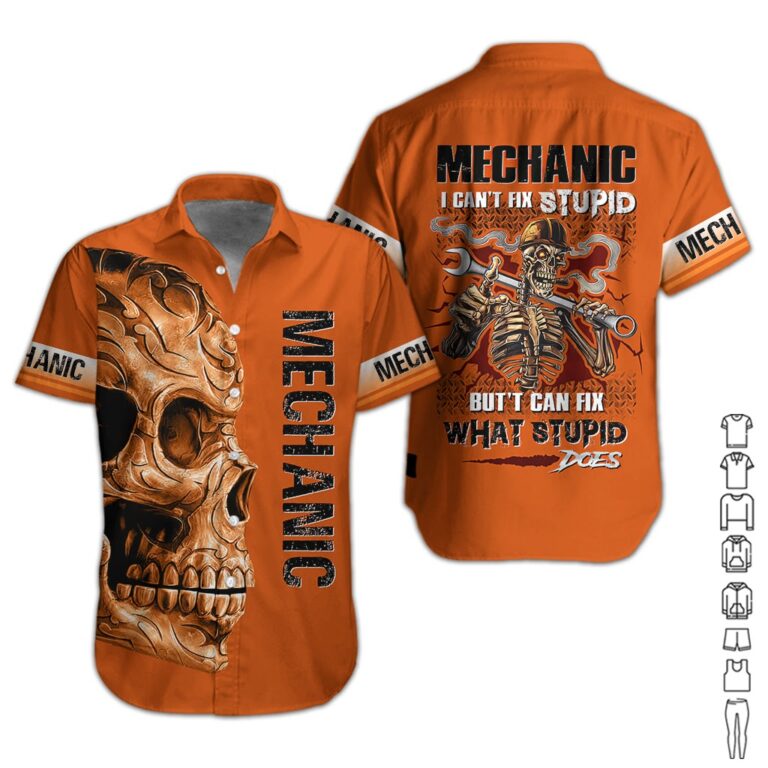 Mechanic Hawaii Shirt For Men Women Adult Ha16009