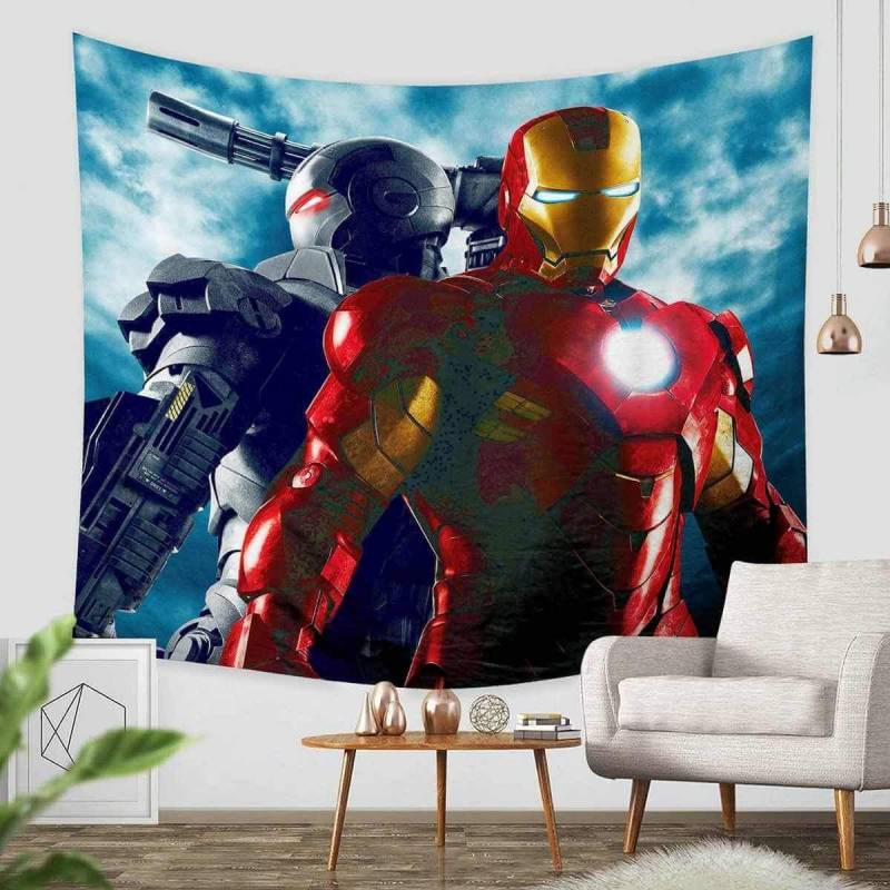 3D Custom Iron Man Tapestry Throw Wall Hanging Bedspread