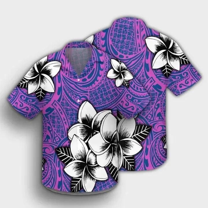 Tribal Pink Aloha Hawaiian Shirt Colorful Short Sleeve Summer Beach Casual Shirt For Men And Women