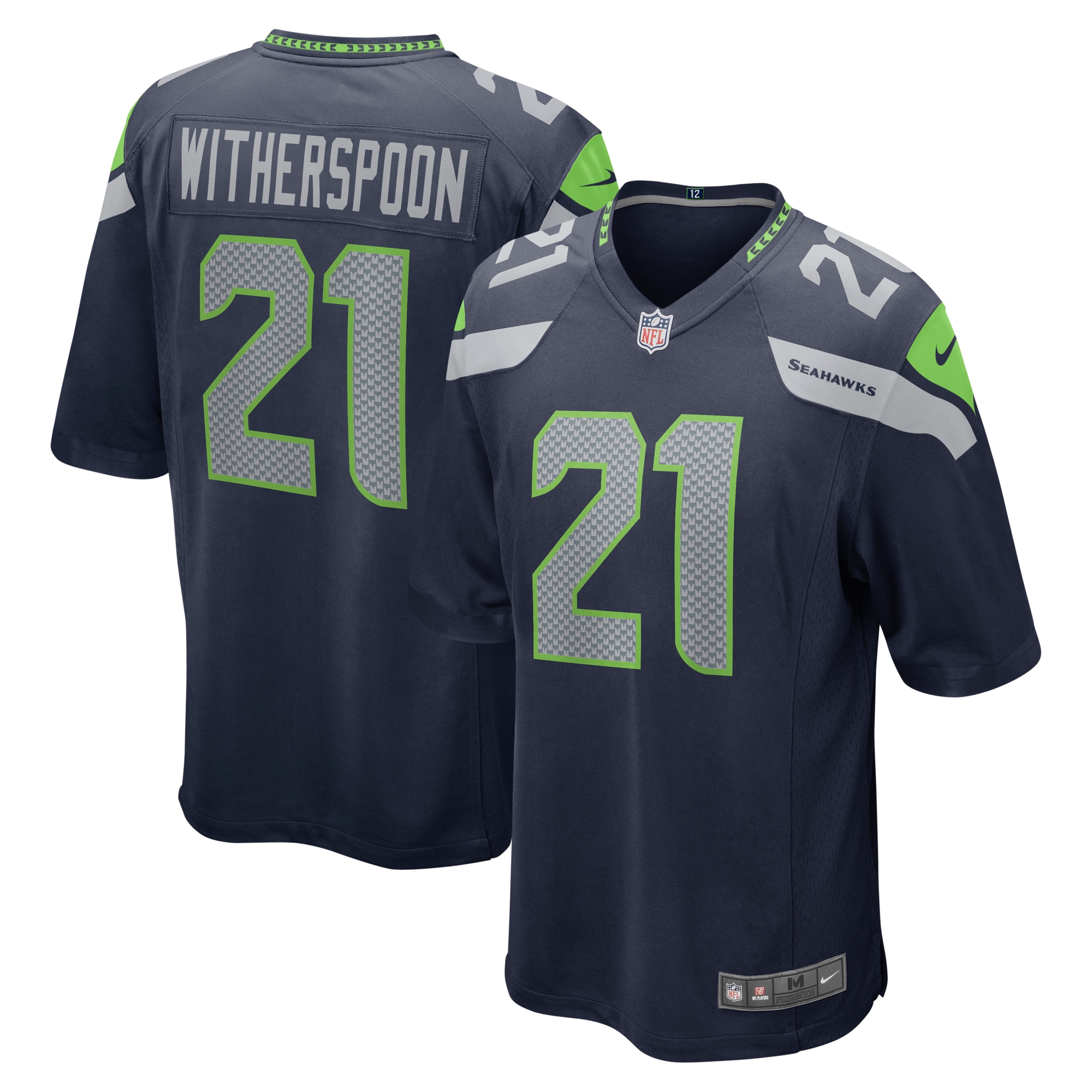 Devon Witherspoon Seattle Seahawks 2023 NFL Draft First Round Pick Game Jersey – College Navy