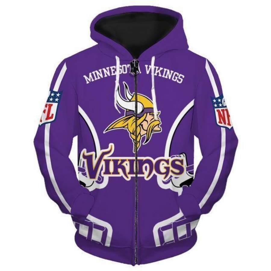 Minnesota Vikings Hoodie 3D Style994 All Over Printed