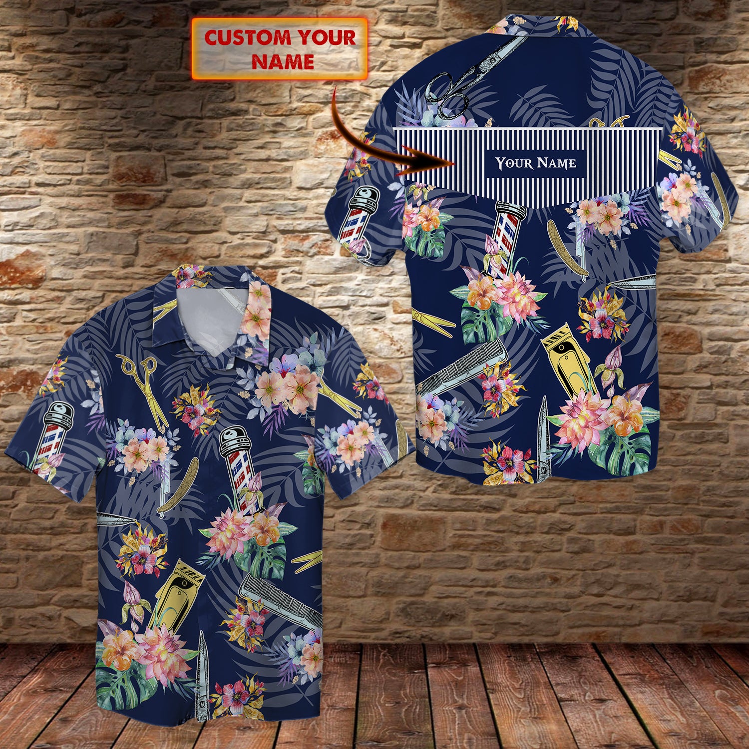 Custom Hawaii Shirt Barber 15 Ha33331