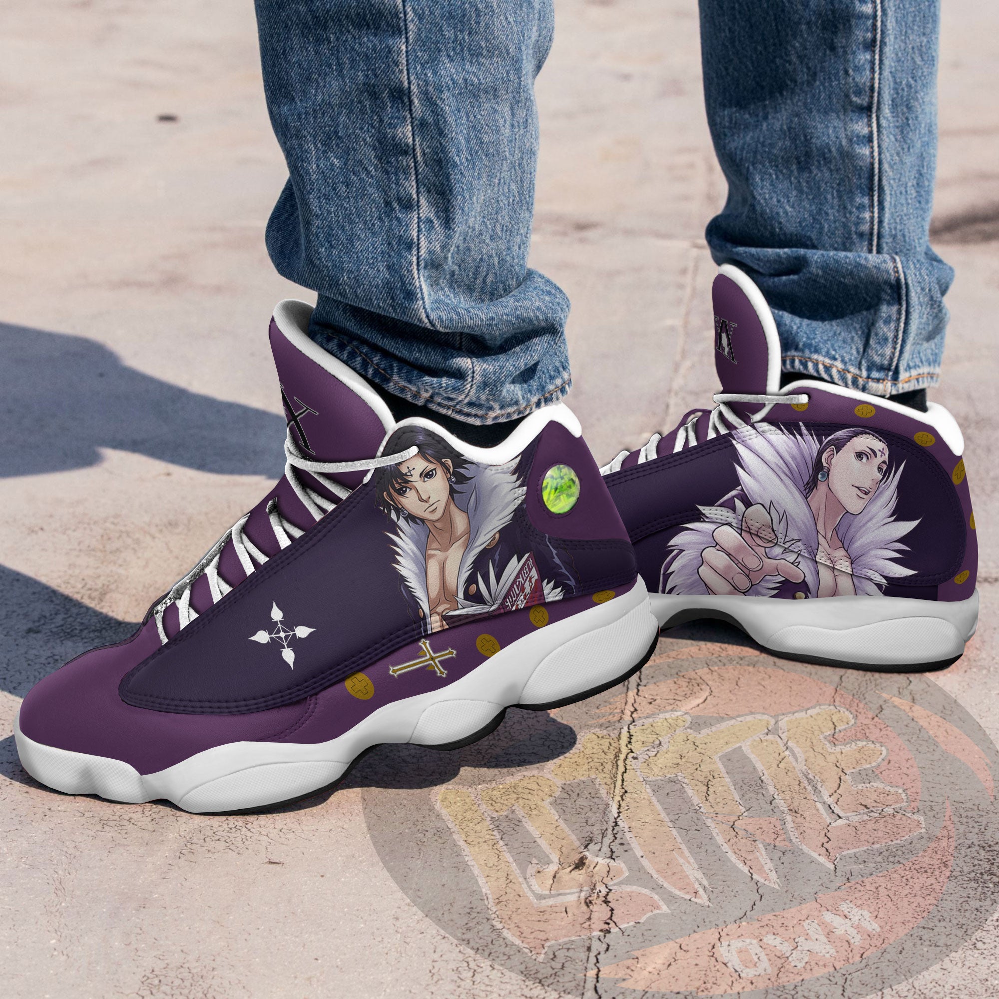 Chrollo Lucilfer Shoes Custom Hunter X Hunter Anime Jd13 Sneakers