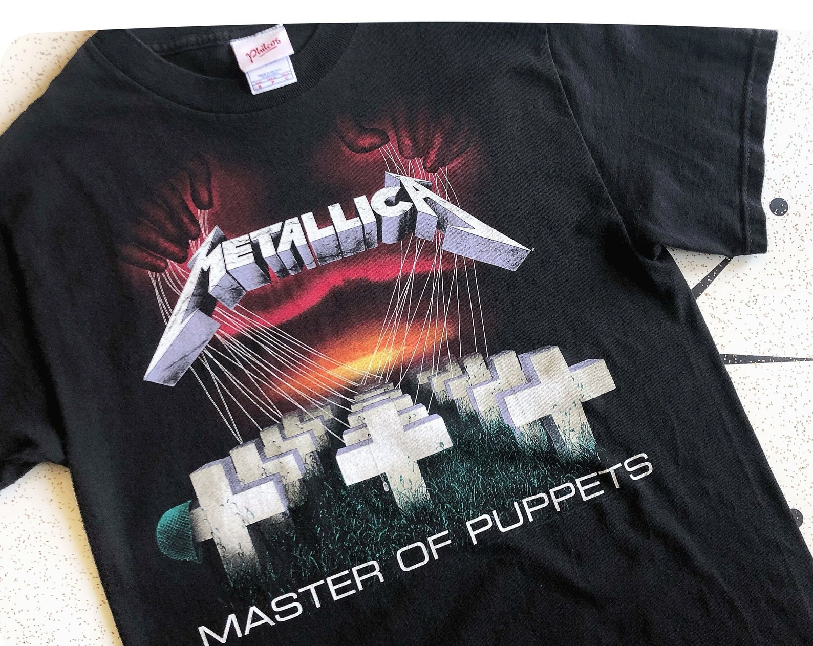 Y2K Vintage Tee Metallica Master Of Puppets Heavy Metal Tour Shirt Rock Concert Merch  Graphics Unisex Band T S