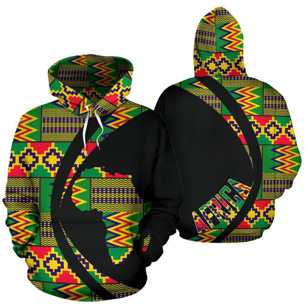 Greek Life Hoodie – Kente Cloth – Reggae Golden Pullover – Circle Style