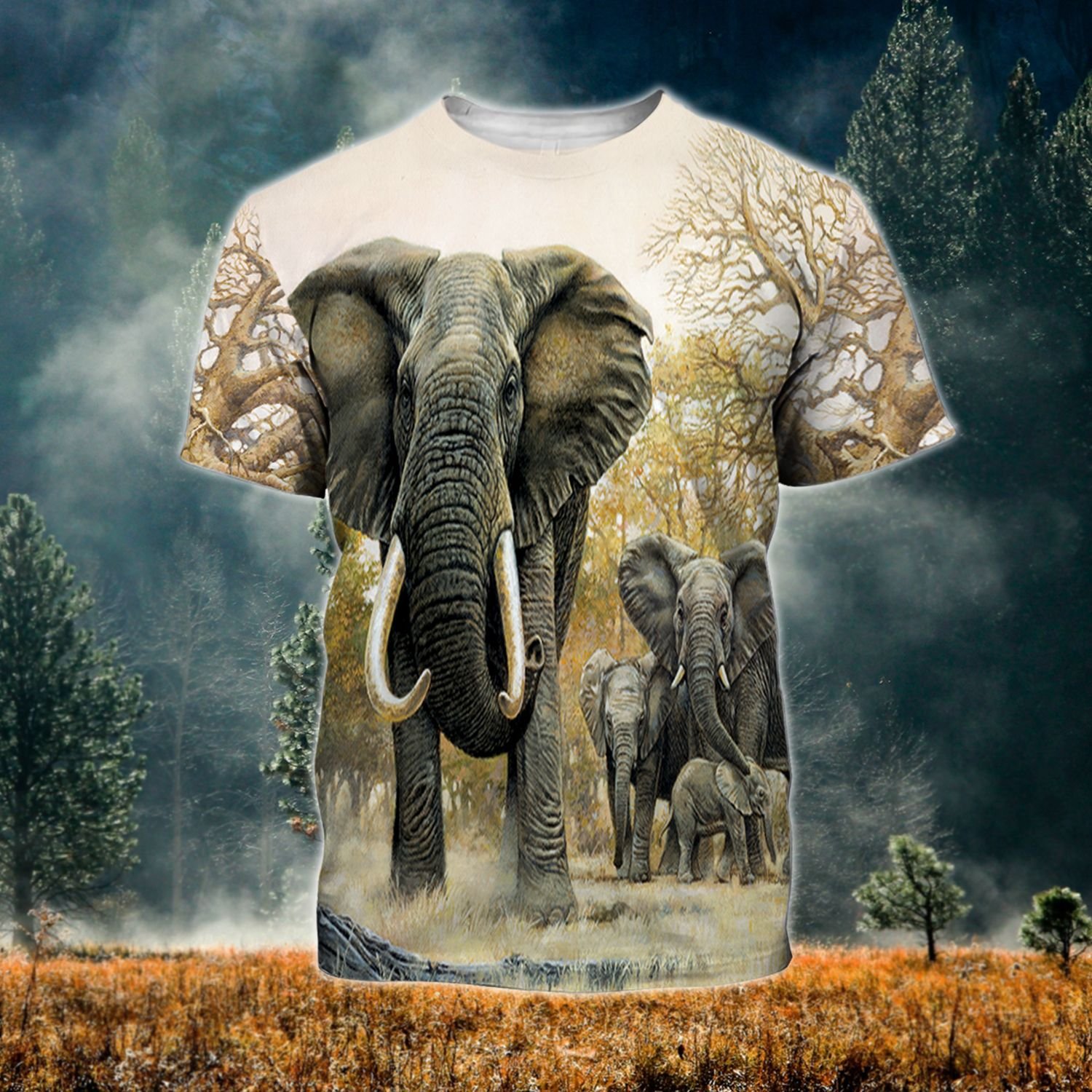 Elephant Ver05 Tthj190721Nby Unisex 3D T-Shirt All Over Print