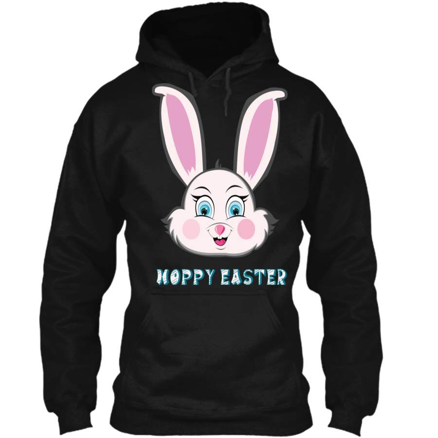 Cute Bunny Easter Day Shirt for Women and Kids1 Pullover Hoodie 8 oz