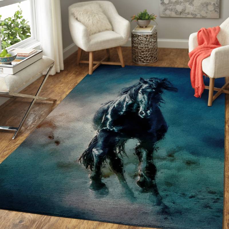 The Black Stallion – Animals Area Rug Carpet