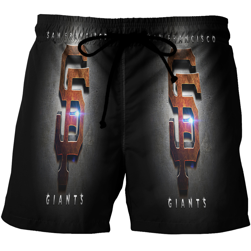 San Francisco Giants Art 17 3D All Over Print Summer Beach Hawaiian Short