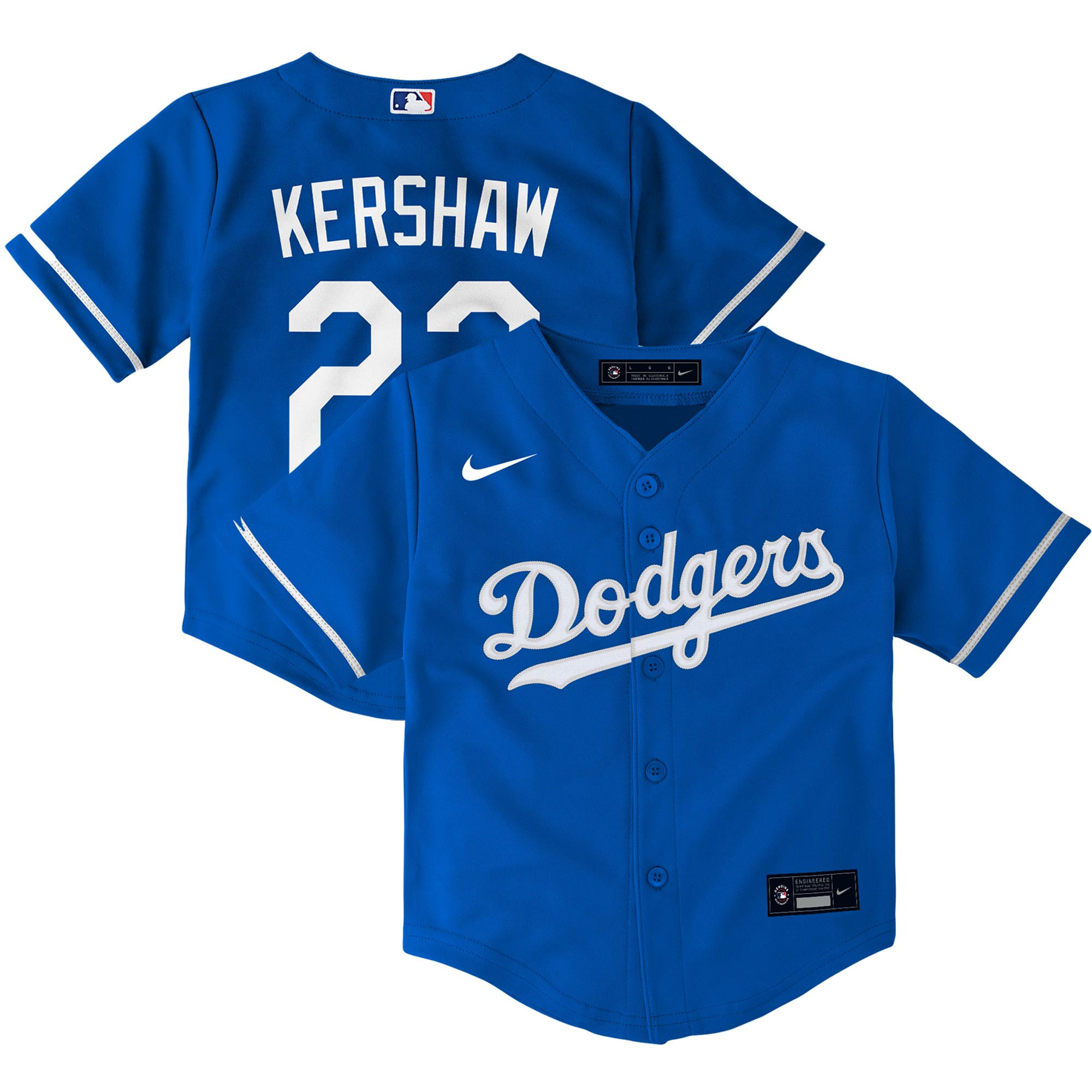 Clayton Kershaw Los Angeles Dodgers Toddler Alternate Replica Player Jersey – Royal MLB