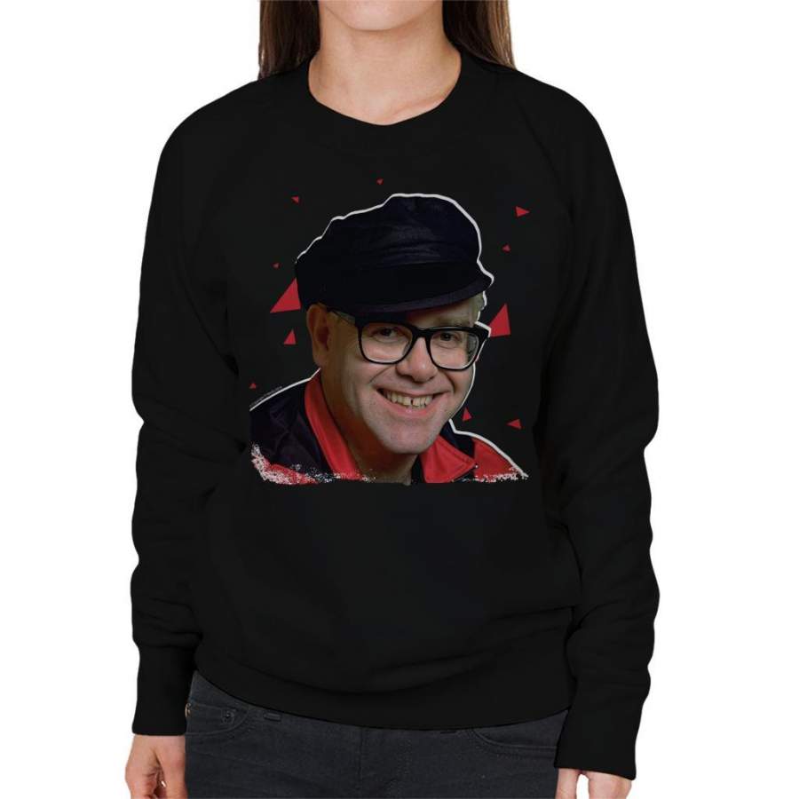 TV Times Pop Singer Elton John 1989 Women’s Sweatshirt