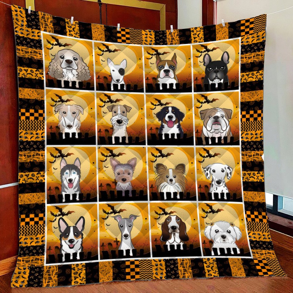 Dog Halloween Fleece Blanket Quilt Blanket