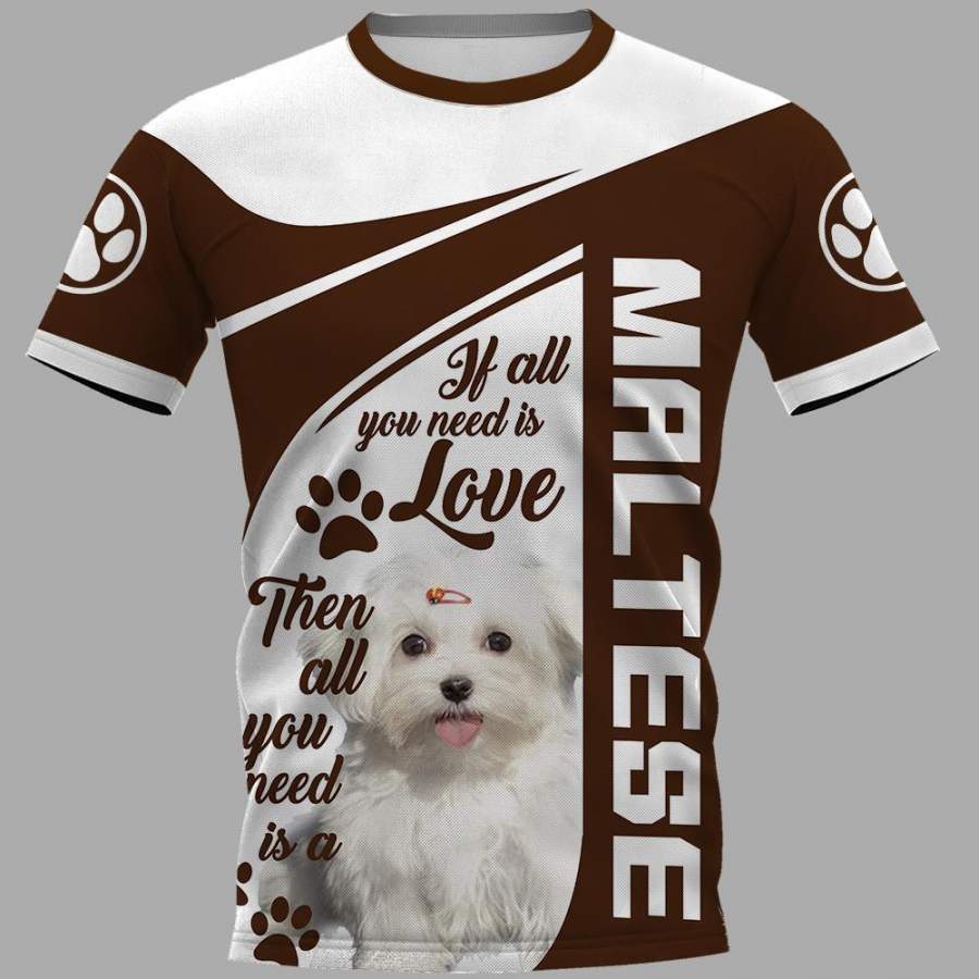 Maltese Limited 3D Full Printing Shirt