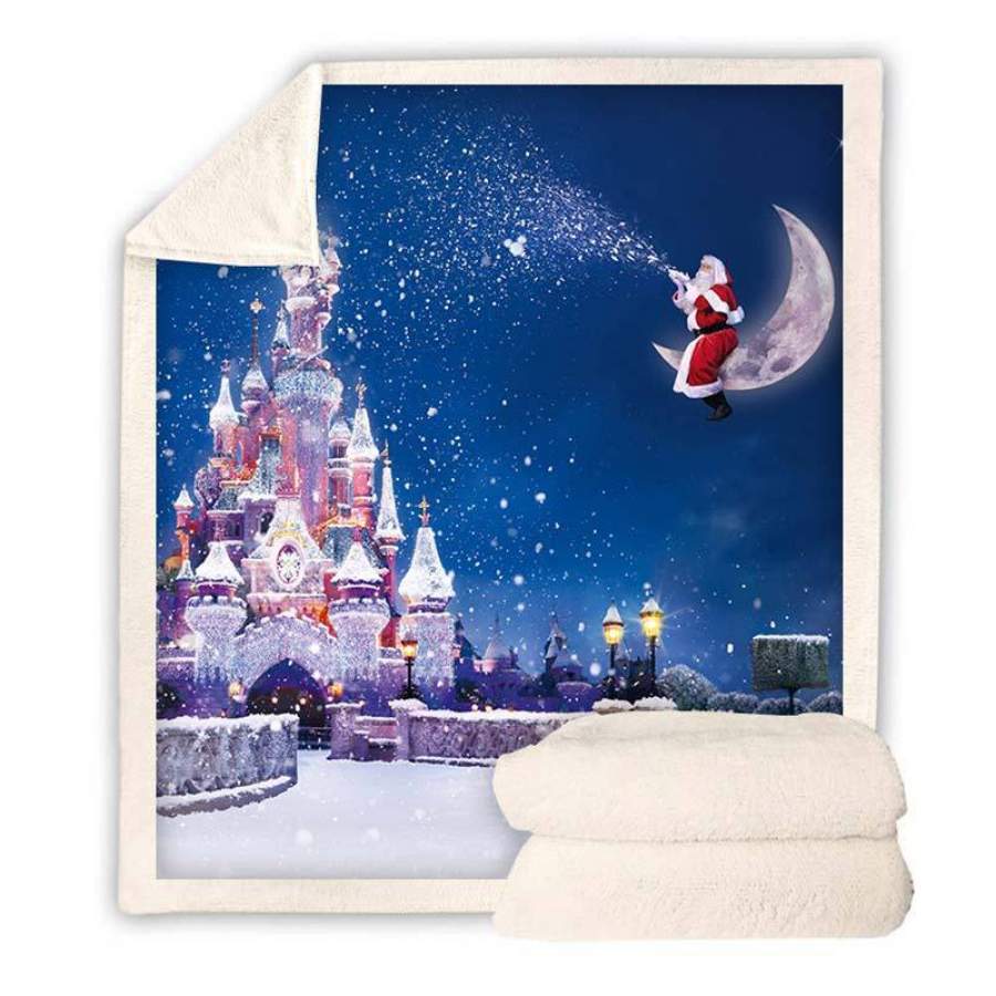 Disney Christmas Blanket | Christmas Fleece Throw Blanket for Adult and Kids