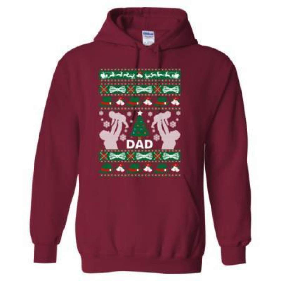 Agr Dad Ugly Christmas Sweater 2023 – Heavy Blend™ Hooded Sweatshirt