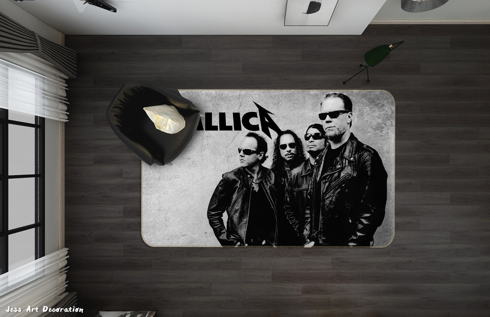 3D Metallica Rock Band Non-Slip Rug Mat 124