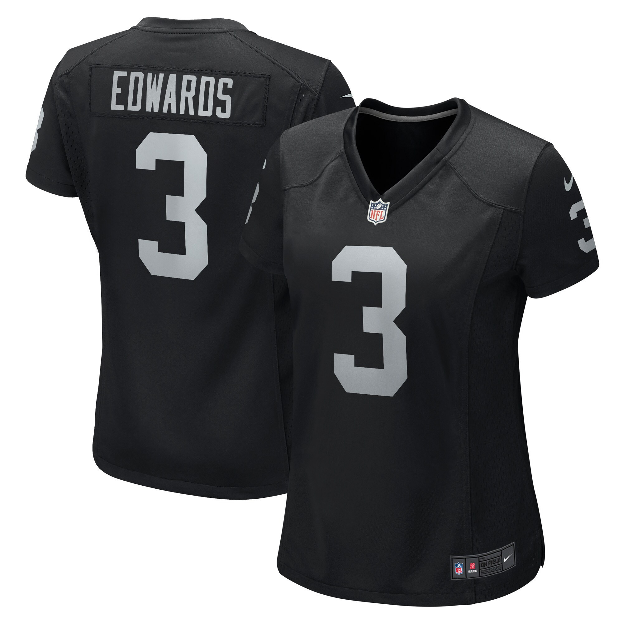 Bryan Edwards Las Vegas Raiders Womens Game Player Jersey – Black NFL