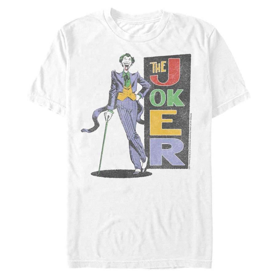 Throwback Joker – DC Comics: Batman White T-Shirt