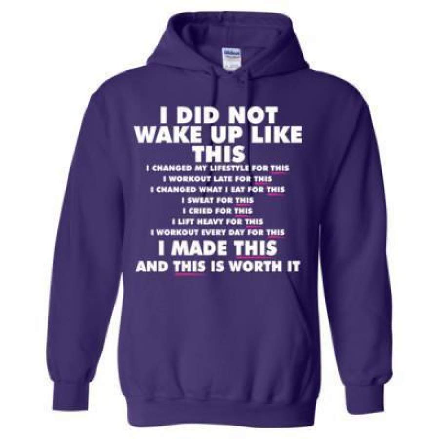 AGR I Did Not Wake Up Like This I Made This And This Is Worth – Heavy Blend™ Hooded Sweatshirt