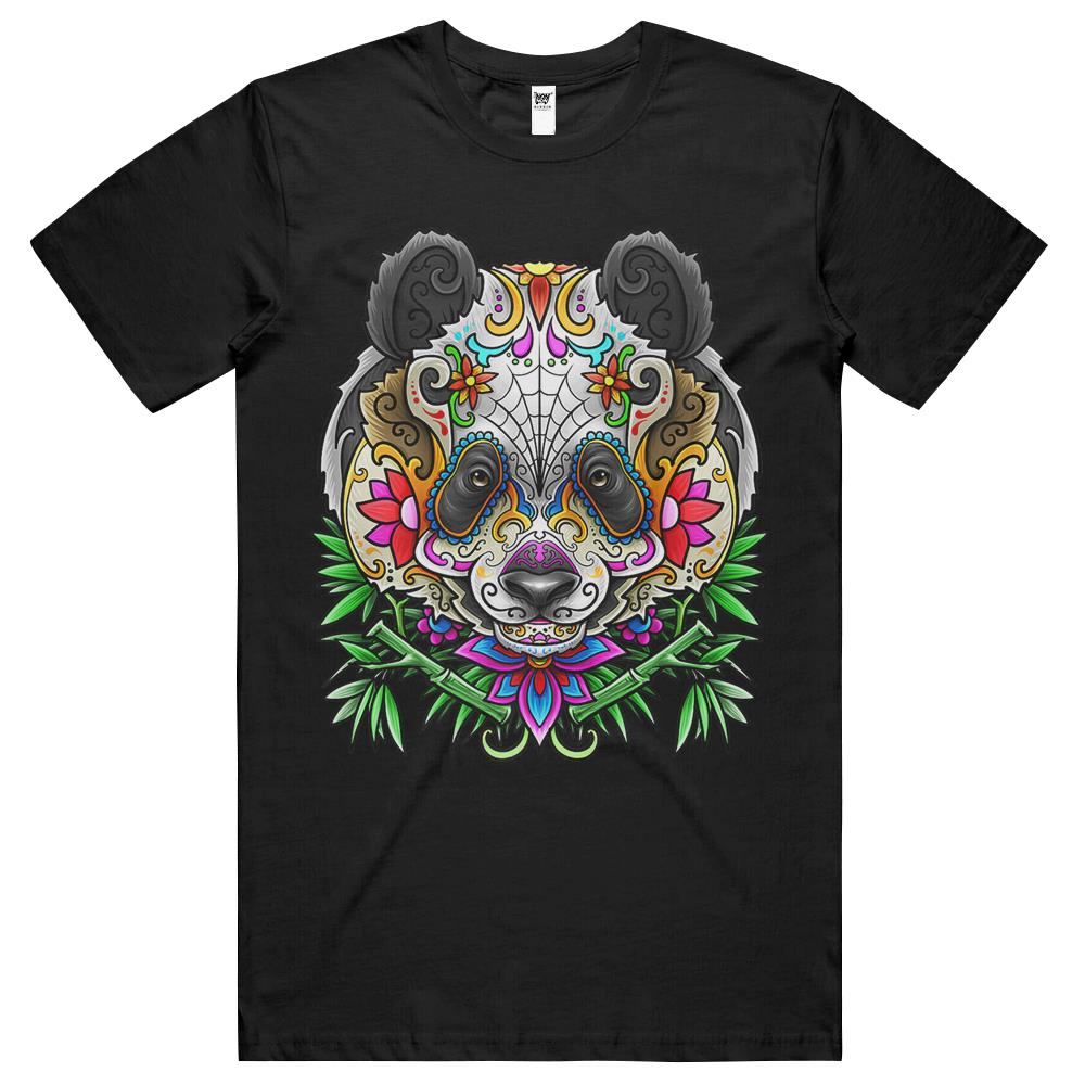 Panda Bear Sugar Skull Day Of The Dead Shirt Dia De Muertos T Shirts