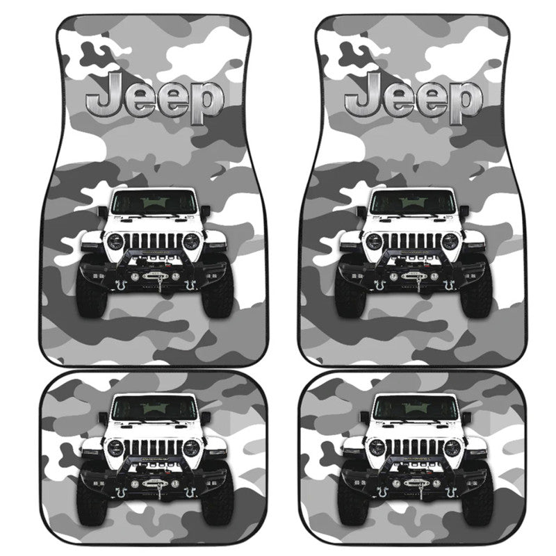 Jeep Car Mats – Car Floor Mats Car Accessories Camouflage – White Lt8