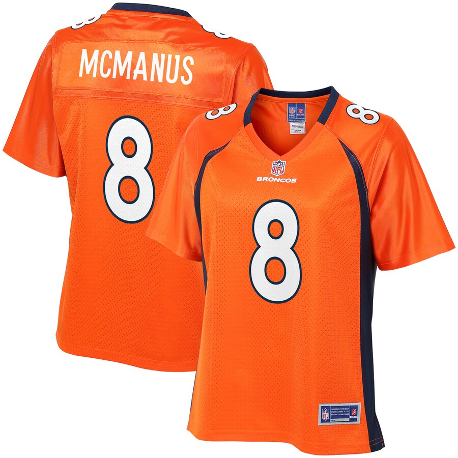 Brandon Mcmanus Denver Broncos NFL Pro Line Womens Team Color Player Jersey – Orange