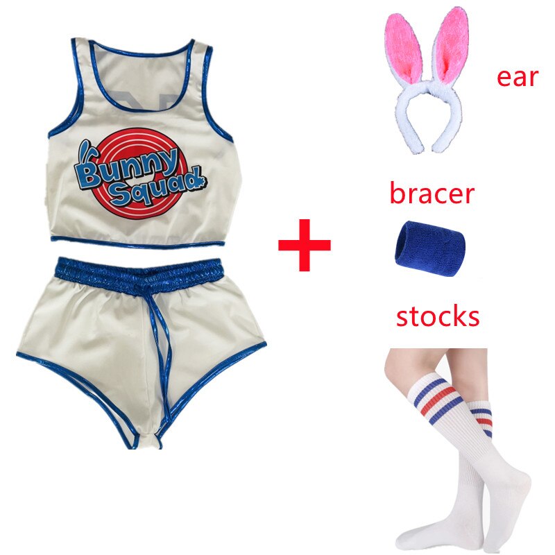 Space Lola Bunny Rabbit Cosplay Costume Rabbit Bunny Jam Costumes Women Girls Halloween Party Clothes Carnival suit alx